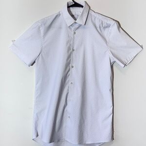 Men's White Patterned Shirt